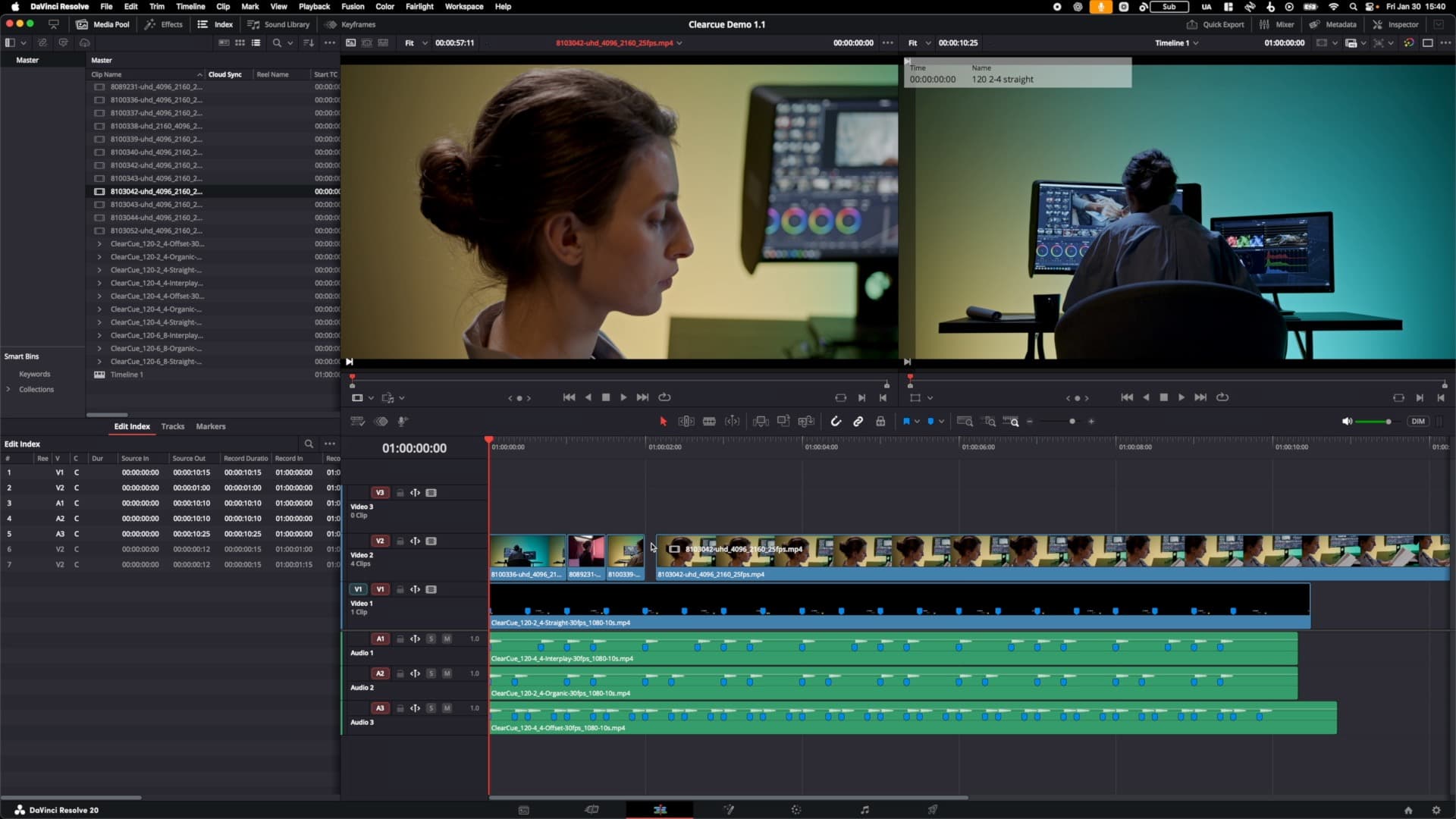 Edit built in real time
