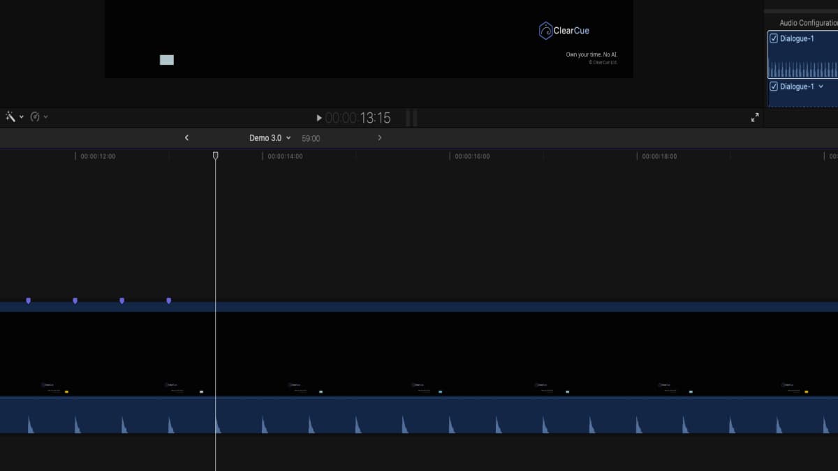 Marker placement in timeline
